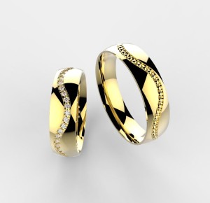 00001 snubní prsteny MAGALIE žluté